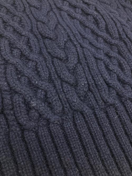 sacai（サカイ）sacai (サカイ) Cable Knit Pullover ネイビー サイズ:1の古着・服飾アイテム