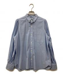 HYKE（ハイク）の古着「OXFORD SHEER SLEEVE SHIRT」｜ブルー
