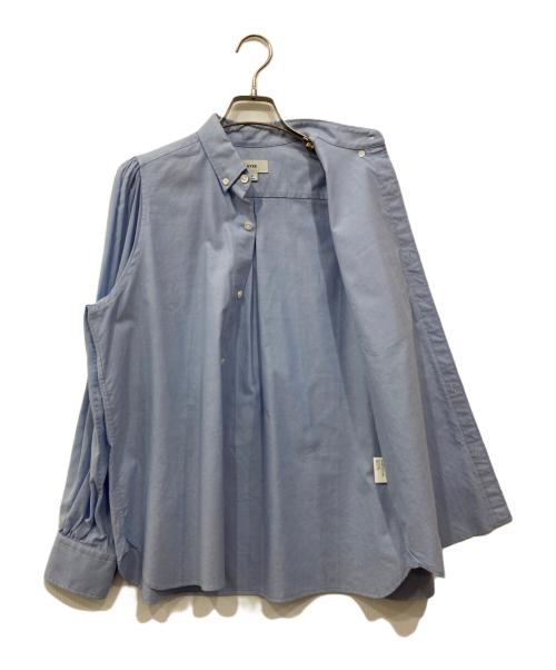 HYKE（ハイク）HYKE (ハイク) OXFORD SHEER SLEEVE SHIRT ブルー サイズ:2の古着・服飾アイテム