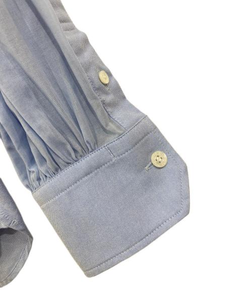 HYKE（ハイク）HYKE (ハイク) OXFORD SHEER SLEEVE SHIRT ブルー サイズ:2の古着・服飾アイテム