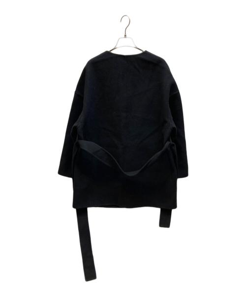 Loulou Willoughby（ルルウィルビー）Loulou Willoughby (ルルウィルビー) シャルムビーバーリバーミドルコート ブラック サイズ:2の古着・服飾アイテム