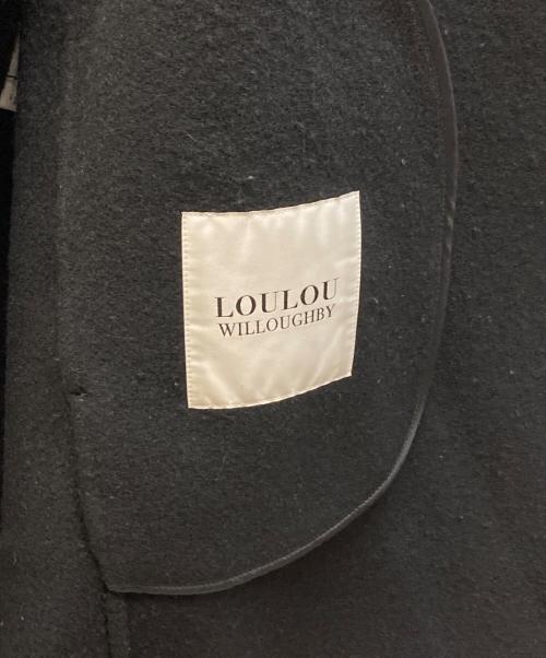 Loulou Willoughby（ルルウィルビー）Loulou Willoughby (ルルウィルビー) シャルムビーバーリバーミドルコート ブラック サイズ:2の古着・服飾アイテム