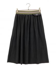 FRED PERRY（フレッドペリー）の古着「プリーツスカート」｜ブラック