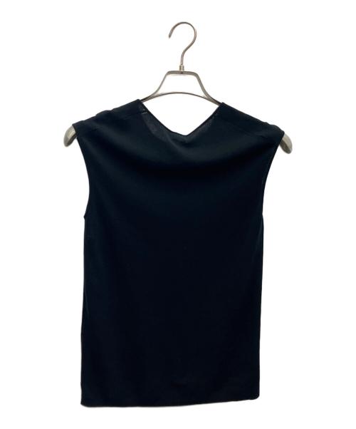 DES PRES（デ プレ）DES PRES (デ プレ) シルクブレンドノースリーブニット ブラック サイズ:SIZE　S 未使用品の古着・服飾アイテム
