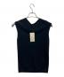 DES PRES (デ プレ) シルクブレンドノースリーブニット ブラック サイズ:SIZE　S 未使用品：5000円