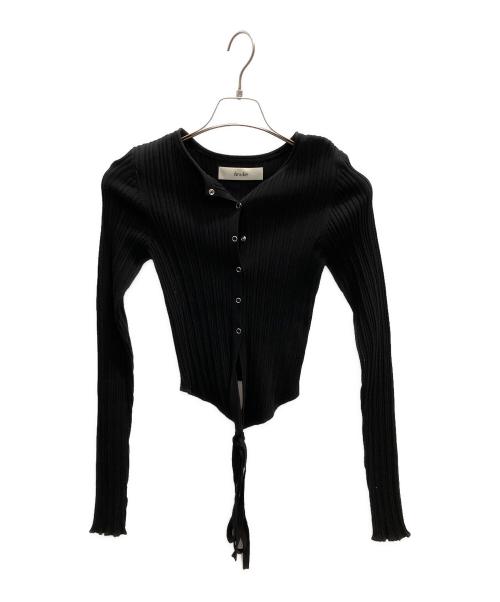 anuke（アンヌーク）anuke (アンヌーク) Cachecoeur Knit Cardigan ブラック サイズ:フリーの古着・服飾アイテム