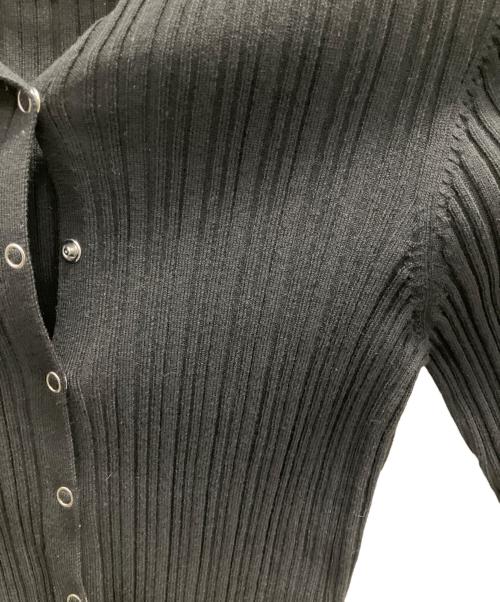 anuke（アンヌーク）anuke (アンヌーク) Cachecoeur Knit Cardigan ブラック サイズ:フリーの古着・服飾アイテム