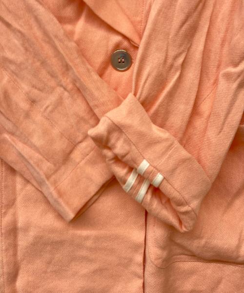 MM6 Maison Margiela（エムエムシックスメゾンマルジェラ）MM6 Maison Margiela (エムエムシックスメゾンマルジェラ) リネンブレンドメタルボタンダブルブレストコート ピンク サイズ:36の古着・服飾アイテム