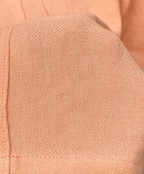 MM6 Maison Margiela（エムエムシックスメゾンマルジェラ）MM6 Maison Margiela (エムエムシックスメゾンマルジェラ) リネンブレンドメタルボタンダブルブレストコート ピンク サイズ:36の古着・服飾アイテム