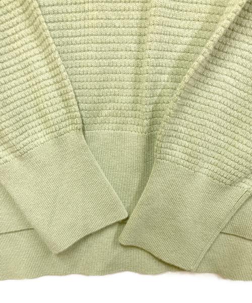 UNDERSON UNDERSON（アンダーソンアンダーソン）UNDERSON UNDERSON (アンダーソンアンダーソン) ワッフルニットクルーネック グリーン サイズ:2の古着・服飾アイテム