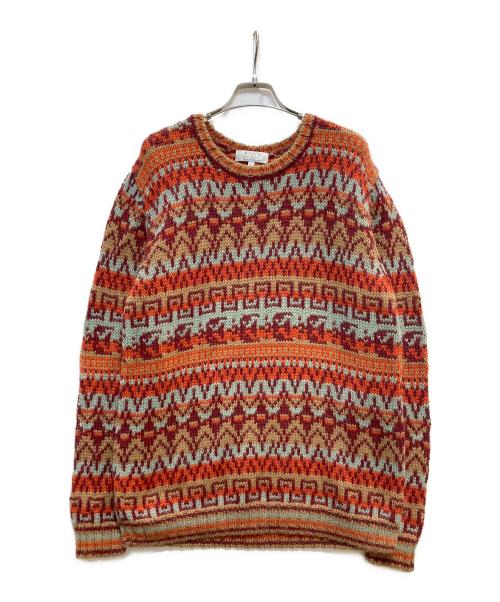 RAffa MOLINA（ラファモリーナ）Raffa Molina (ラファモリーナ) TOMORROW LAND (トゥモローランド) アルパカ クルーネックプルオーバー ブラウン サイズ:Ｌの古着・服飾アイテム