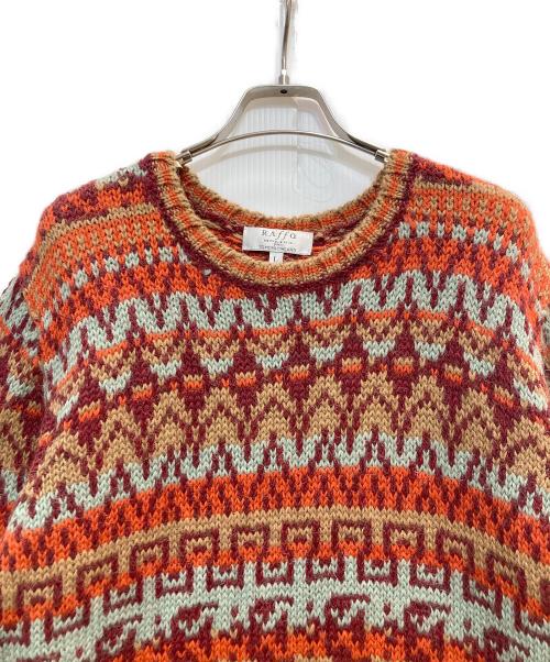 RAffa MOLINA（ラファモリーナ）Raffa Molina (ラファモリーナ) TOMORROW LAND (トゥモローランド) アルパカ クルーネックプルオーバー ブラウン サイズ:Ｌの古着・服飾アイテム