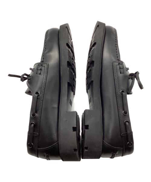 AIGLE（エーグル）AIGLE (エーグル) レザーデッキシューズ ブラック サイズ:36の古着・服飾アイテム