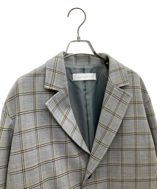 GALERIE VIE（ギャルリーヴィー）GALERIE VIE (ギャルリーヴィー) スポンジウールテーラードジャケット グレー サイズ:SIZEFREEの古着・服飾アイテム