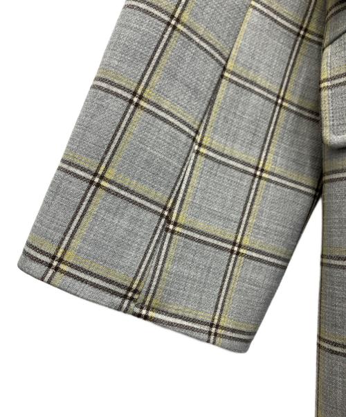 GALERIE VIE（ギャルリーヴィー）GALERIE VIE (ギャルリーヴィー) スポンジウールテーラードジャケット グレー サイズ:SIZEFREEの古着・服飾アイテム