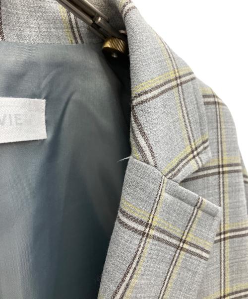 GALERIE VIE（ギャルリーヴィー）GALERIE VIE (ギャルリーヴィー) スポンジウールテーラードジャケット グレー サイズ:SIZEFREEの古着・服飾アイテム