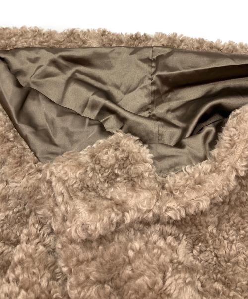 BABYLONE（バビロン）BABYLONE (バビロン) プードルミドルコート ブラウン サイズ:Fの古着・服飾アイテム