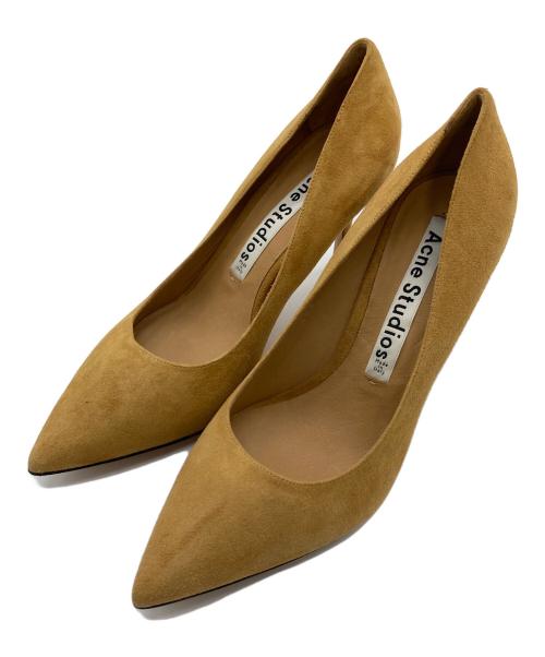 Acne studios（アクネ ストゥディオス）ACNE STUDIOS (アクネ ストゥディオス) スウェードパンプス　ハイヒールパンプス　セレモニー マスタード サイズ:37 1/2の古着・服飾アイテム