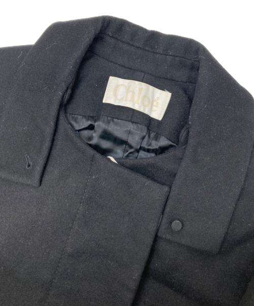 Chloe（クロエ）Chloe (クロエ) ウールコート ブラック サイズ:34の古着・服飾アイテム