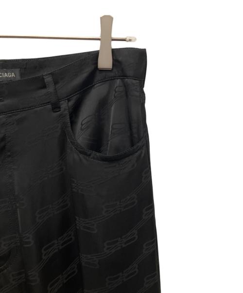 BALENCIAGA（バレンシアガ）BALENCIAGA (バレンシアガ) BB Monogram Low Waist Fluid Pants ブラック サイズ:38の古着・服飾アイテム