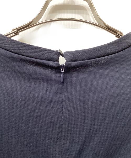 DUAL VIEW（デュアルヴュー）DUAL VIEW (デュアルヴュー) ジャージ×ジャガードチェックハイパードレス レッド サイズ:40の古着・服飾アイテム