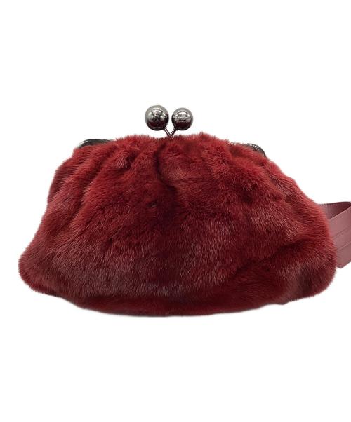 WEEKEND Max Mara（ウィークエンド マックスマーラ）WEEKEND Max Mara (ウィークエンド マックスマーラ) PASTICCINO BAG MINK FUR MEDIUM レッドの古着・服飾アイテム
