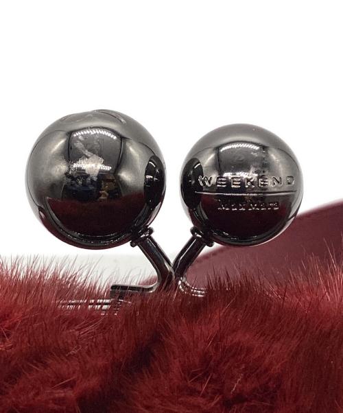 WEEKEND Max Mara（ウィークエンド マックスマーラ）WEEKEND Max Mara (ウィークエンド マックスマーラ) PASTICCINO BAG MINK FUR MEDIUM レッドの古着・服飾アイテム