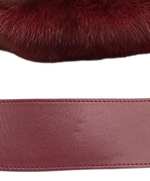 WEEKEND Max Mara（ウィークエンド マックスマーラ）WEEKEND Max Mara (ウィークエンド マックスマーラ) PASTICCINO BAG MINK FUR MEDIUM レッドの古着・服飾アイテム