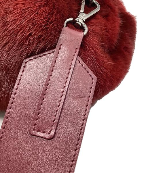 WEEKEND Max Mara（ウィークエンド マックスマーラ）WEEKEND Max Mara (ウィークエンド マックスマーラ) PASTICCINO BAG MINK FUR MEDIUM レッドの古着・服飾アイテム