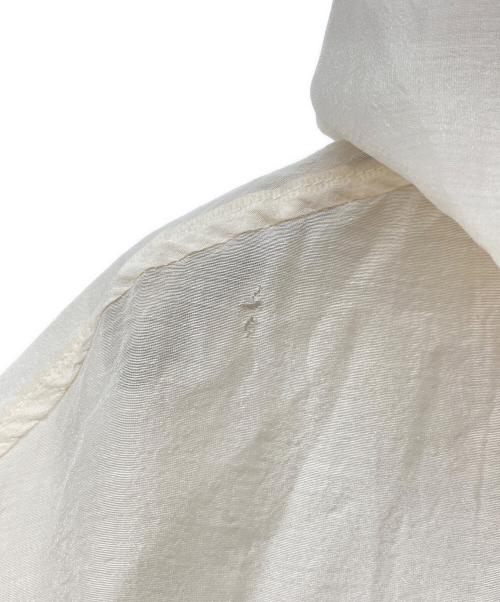 MICALLE MICALLE（ミカーレミカーレ）MICALLE MICALLE (ミカーレミカーレ) シアーフードロングコート アイボリー サイズ:-の古着・服飾アイテム