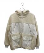 A + TOKYOエープラス トウキョウ）の古着「オーバーサイズボアフリースブルゾン」｜ホワイト