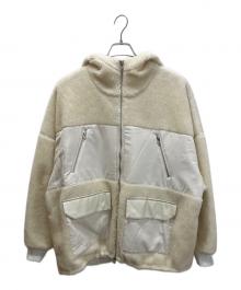 A + TOKYO（エープラス トウキョウ）の古着「オーバーサイズボアフリースブルゾン」｜ホワイト