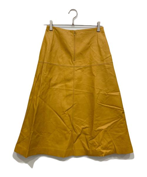 STELLA McCARTNEY（ステラマッカートニー）STELLA McCARTNEY (ステラマッカートニー) フェイクレザーロングスカート イエロー サイズ:38 未使用品の古着・服飾アイテム