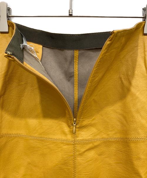STELLA McCARTNEY（ステラマッカートニー）STELLA McCARTNEY (ステラマッカートニー) フェイクレザーロングスカート イエロー サイズ:38 未使用品の古着・服飾アイテム