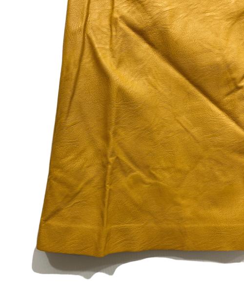 STELLA McCARTNEY（ステラマッカートニー）STELLA McCARTNEY (ステラマッカートニー) フェイクレザーロングスカート イエロー サイズ:38 未使用品の古着・服飾アイテム