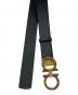 Salvatore Ferragamo (サルヴァトーレ フェラガモ) ガンチーニ ローズ バックルレザーベルト ブラック サイズ:CT-23B570：13000円