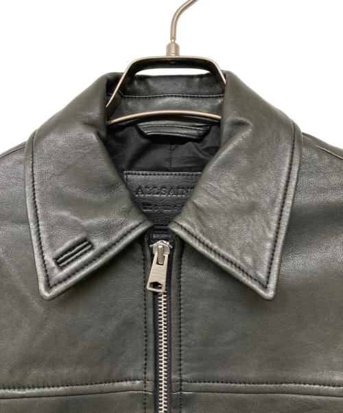 ALL SAINTS（オールセインツ）ALL SAINTS (オールセインツ) ラムスキンシングルレザージャケット ブラック サイズ:UK8の古着・服飾アイテム