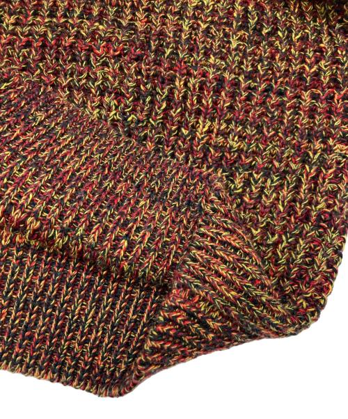 CABAN（キャバン）CABaN (キャバン) コットンカシミヤワッフルMIXカーディガン ブラウン サイズ:Mの古着・服飾アイテム