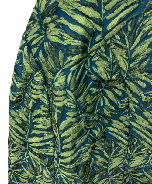 CABAN（キャバン）CABaN (キャバン) リーフジャカード ノースリーブワンピース グリーン サイズ:F 未使用品の古着・服飾アイテム