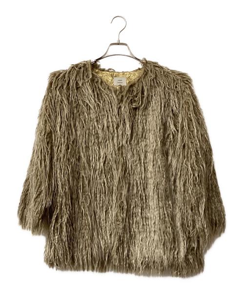 FUMIE=TANAKA（フミエタナカ）FUMIE=TANAKA (フミエタナカ) ファーコート ベージュ サイズ:1の古着・服飾アイテム