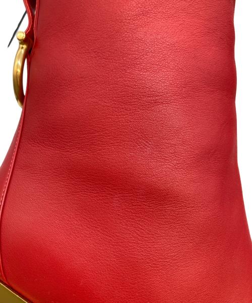 Salvatore Ferragamo（サルヴァトーレ フェラガモ）Salvatore Ferragamo (サルヴァトーレ フェラガモ) ロングブーツ レッド サイズ:6の古着・服飾アイテム