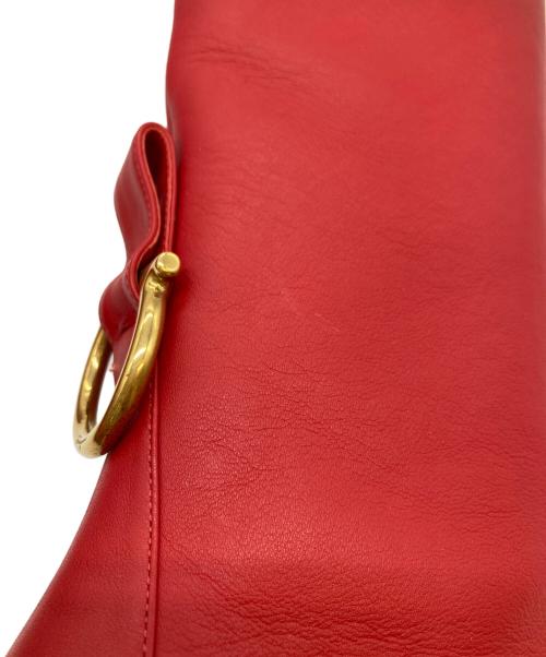 Salvatore Ferragamo（サルヴァトーレ フェラガモ）Salvatore Ferragamo (サルヴァトーレ フェラガモ) ロングブーツ レッド サイズ:6の古着・服飾アイテム