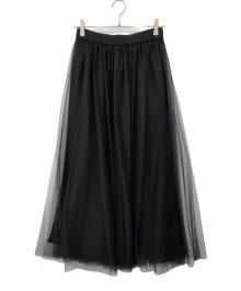 eclat（エクラ）の古着「チュールスカート」｜ブラック