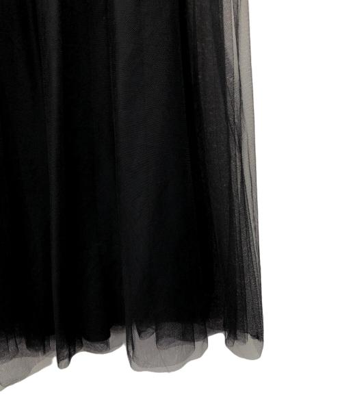 eclat（エクラ）eclat (エクラ) チュールスカート ブラック サイズ:38の古着・服飾アイテム