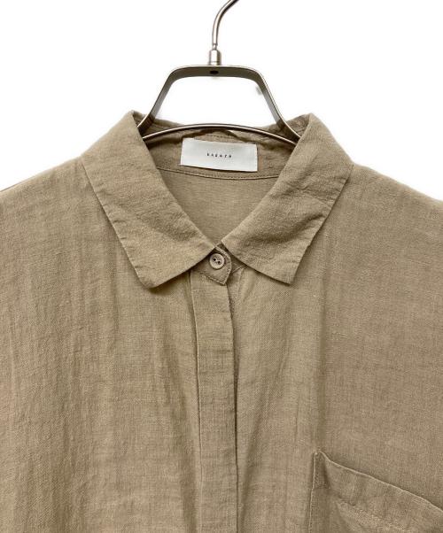 KAGURE（カグレ）kagure (カグレ) リネンシャツワンピース ベージュ サイズ:Freeの古着・服飾アイテム