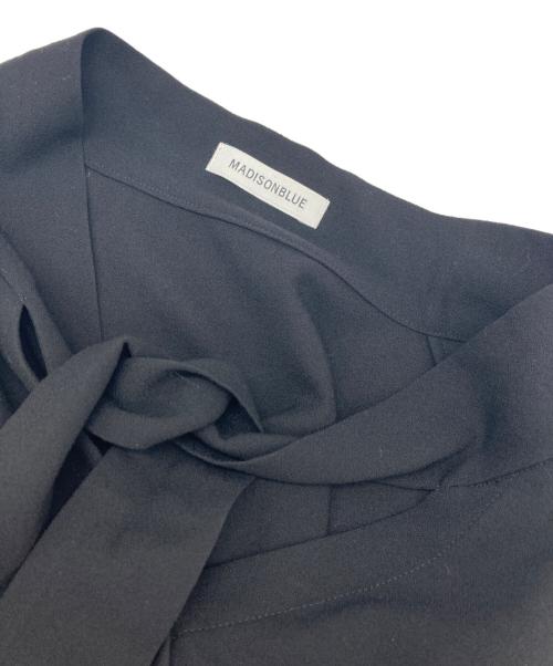 MADISON BLUE（マディソンブルー）MADISON BLUE (マディソンブルー) パフスリーブタイブラウス ブラック サイズ:Sの古着・服飾アイテム