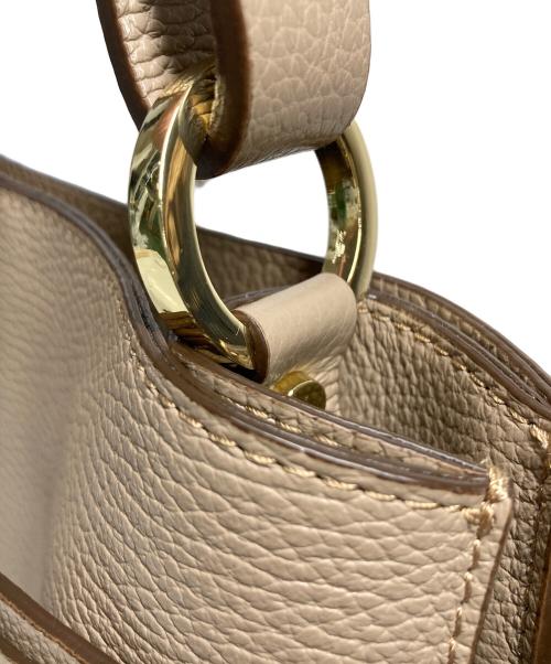 BARNEYS NEWYORK（バーニーズ・ニューヨーク）BARNEYS NEWYORK (バーニーズ・ニューヨーク) 2WAYワンハンドルバッグ ベージュの古着・服飾アイテム