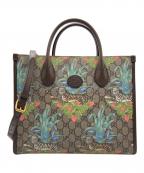 GUCCIグッチ）の古着「タイガープリントトートバッグ」｜マルチカラー