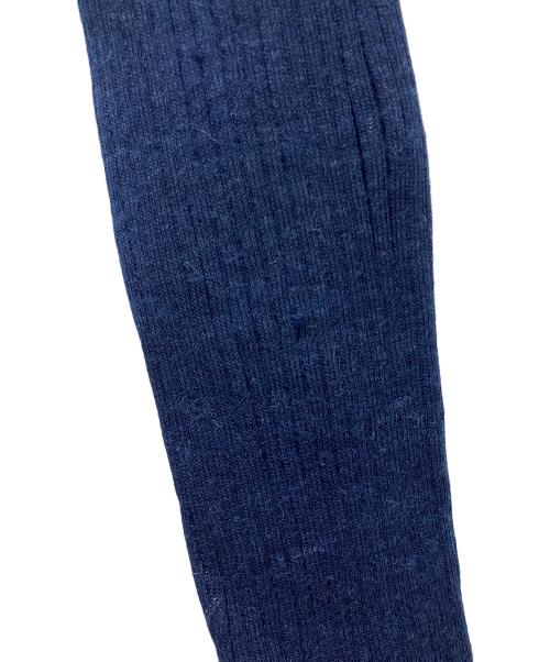 ebure（エブール）ebure (エブール) ハイゲージシアーリブニット ネイビー サイズ:freeサイズの古着・服飾アイテム