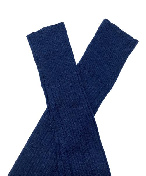 ebure（エブール）ebure (エブール) ハイゲージシアーリブニット ネイビー サイズ:freeサイズの古着・服飾アイテム